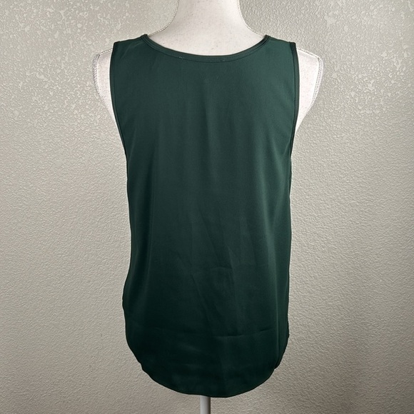 Lark & Ro Green Sleeveless Career Business Classic Tank Top Size 4 - Picture 4 of 6